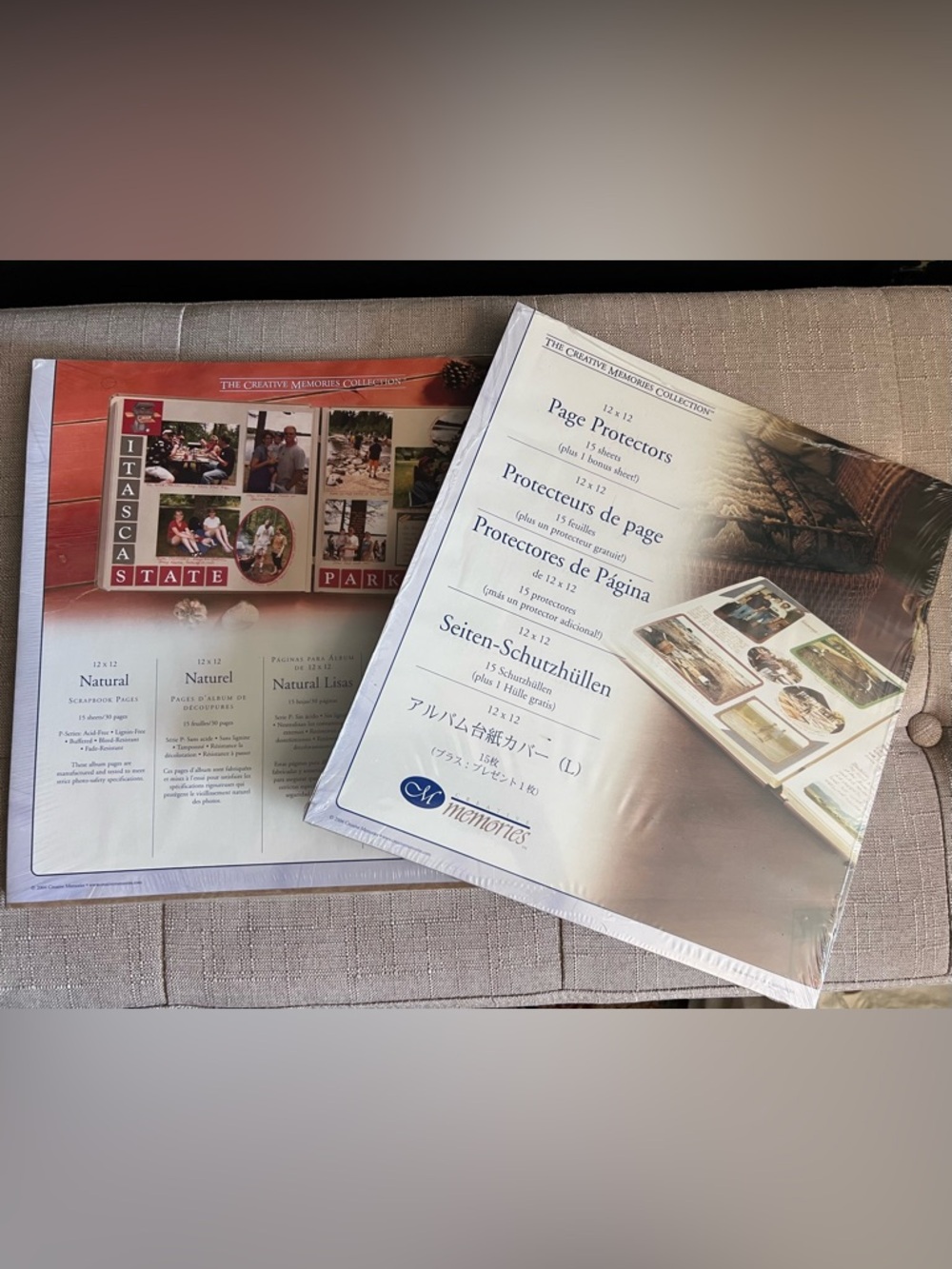 The Creative Memories 12x12 Natural Pages & Page Protectors